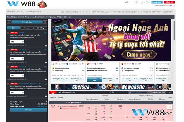 Hướng dẫn cách chơi cá cược bóng rổ W88 hiệu quả nhất 2026 2 Quy trình các bước tham gia cá cược bóng rổ tại W88 FireJobs
