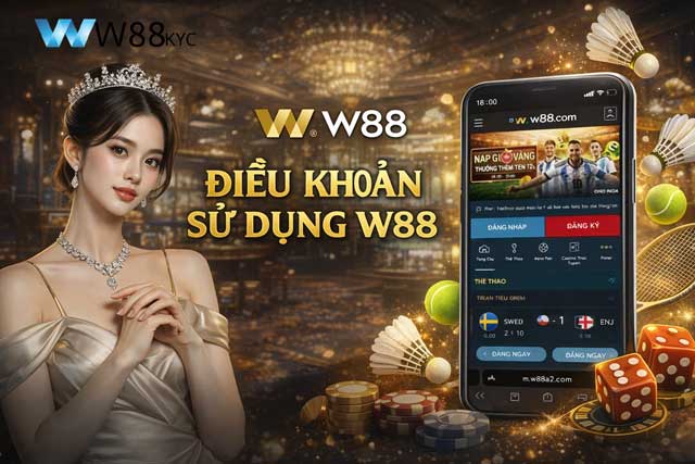 Điều Khoản Sử Dụng W88 1 Bản điều khoản sử dụng chính thức tại hệ thống nhà cái W88 FireJobs